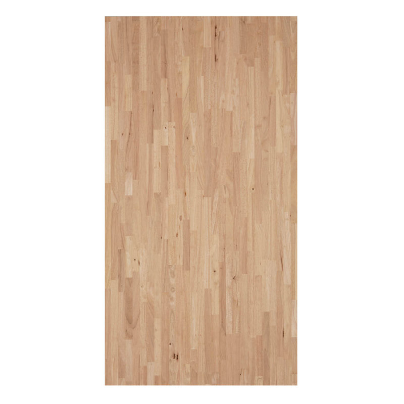 Ebern Designs 6 ft. / 74 in. Butcher Block Island in Unfinished Hevea Wood, 1.5" H x 74" W x 39" D