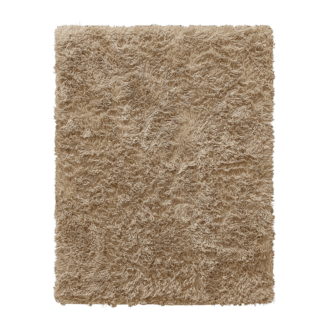 Shaggy-Teppich Karren in Beige