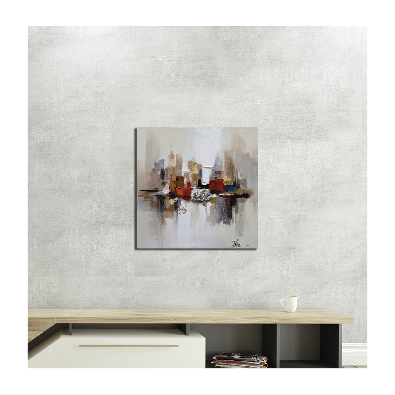 « city ruins-2 », reproduction de peinture à l’huile sur toile tendue