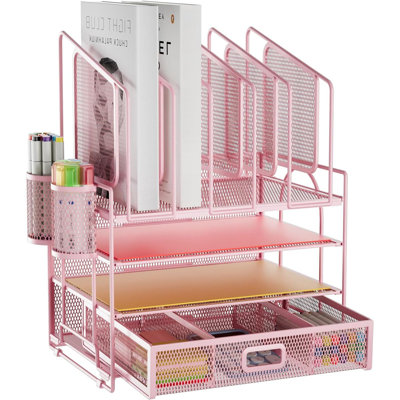 Cardello Metal Desk Organiser