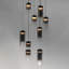 Delonda 9 Light Glass Dimmable LED Pendant-1775188575