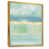 Toile avec cadre flottant or