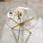Modern Glass Top Dining Table, Metal Cross Legs Kitchen Dining Room Table-908144797