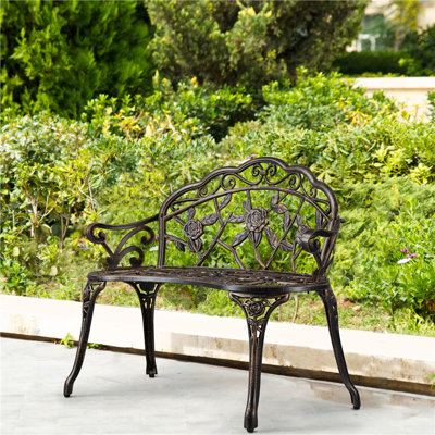 Aluminium Park Bench With Weather-resistant Coating