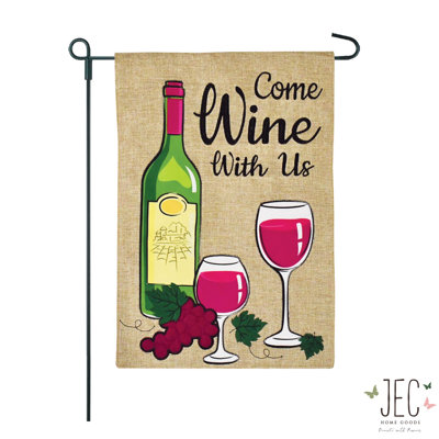 Double Sided 18 in. H x 12.5 in. W Polyester Garden flag