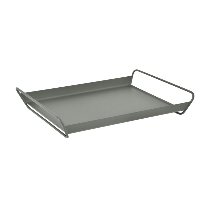 Plateau en acier inoxydable Alto, H 3,5 po x l 21 po x P 15 po, Romarin