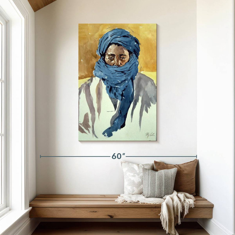 Leisha, tribu touareg Tombouctou, H 45 po x l 30 po