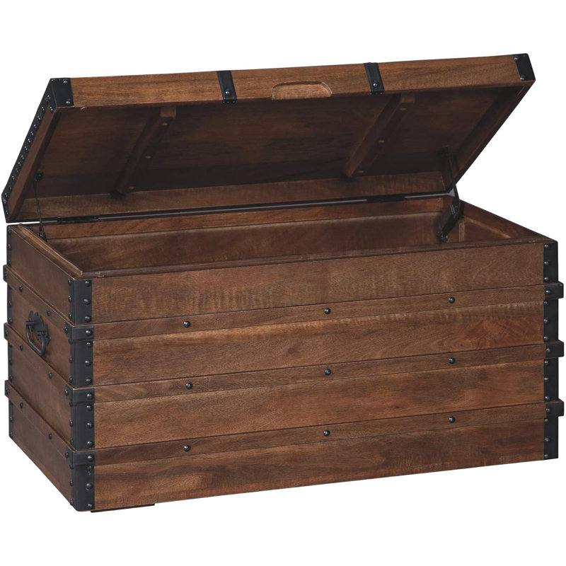 Table basse avec plateau relevable, 19 po, brun