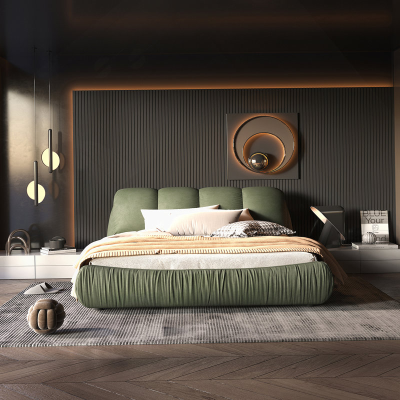 Green Queen Bed