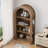 Arched Bookcase, 4-Tier Storage Bookcase with Open Display Storage Shelf-3482949