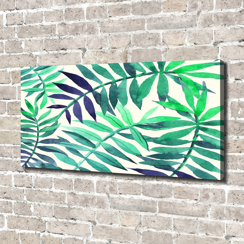 Tropical Leaves - Wrapped Canvas Print