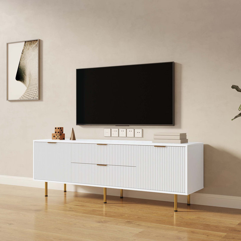 Meuble télé moderne et chaleureux, pour le salon, la chambre à coucher