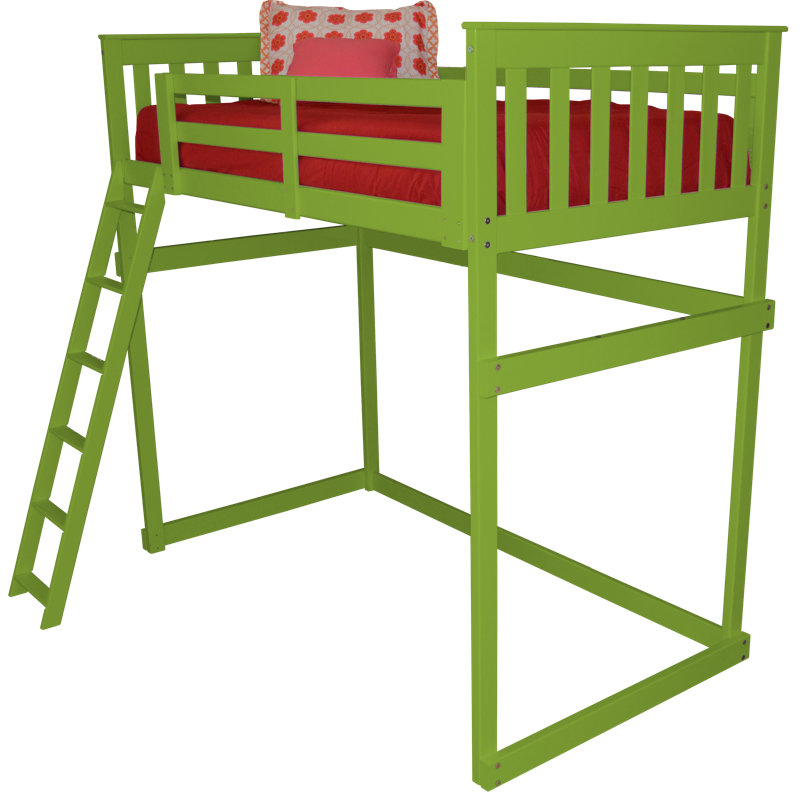 Swainsboro Kids Loft Bed, Lime, Full