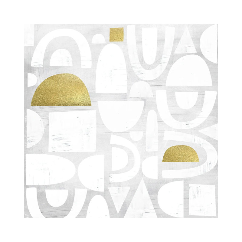 Gold Code I by Nikki Chu - Wrapped Canvas Print, 30.48 cm H x 30.48 cm W