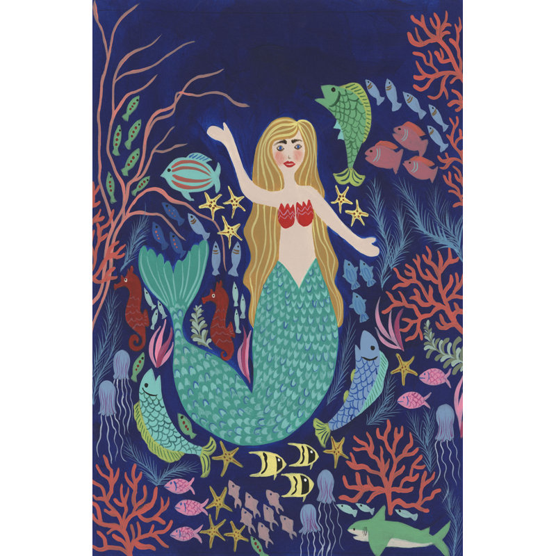 Water Queen I - Graphic Art, Wrapped Canvas, 46cm H x 30cm W