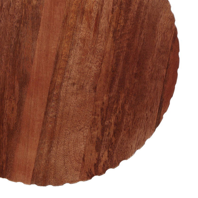 Mango Wood Round End Table,Honey