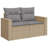  Garden Sofa Set Beige, Light Gray
