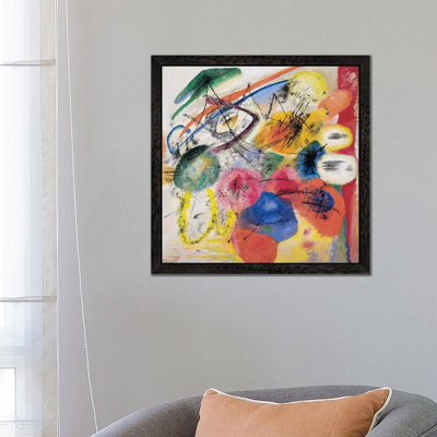 Black Lines by Wassily Kandinsky - 1 Piece Floater Frame Painting on Canvas