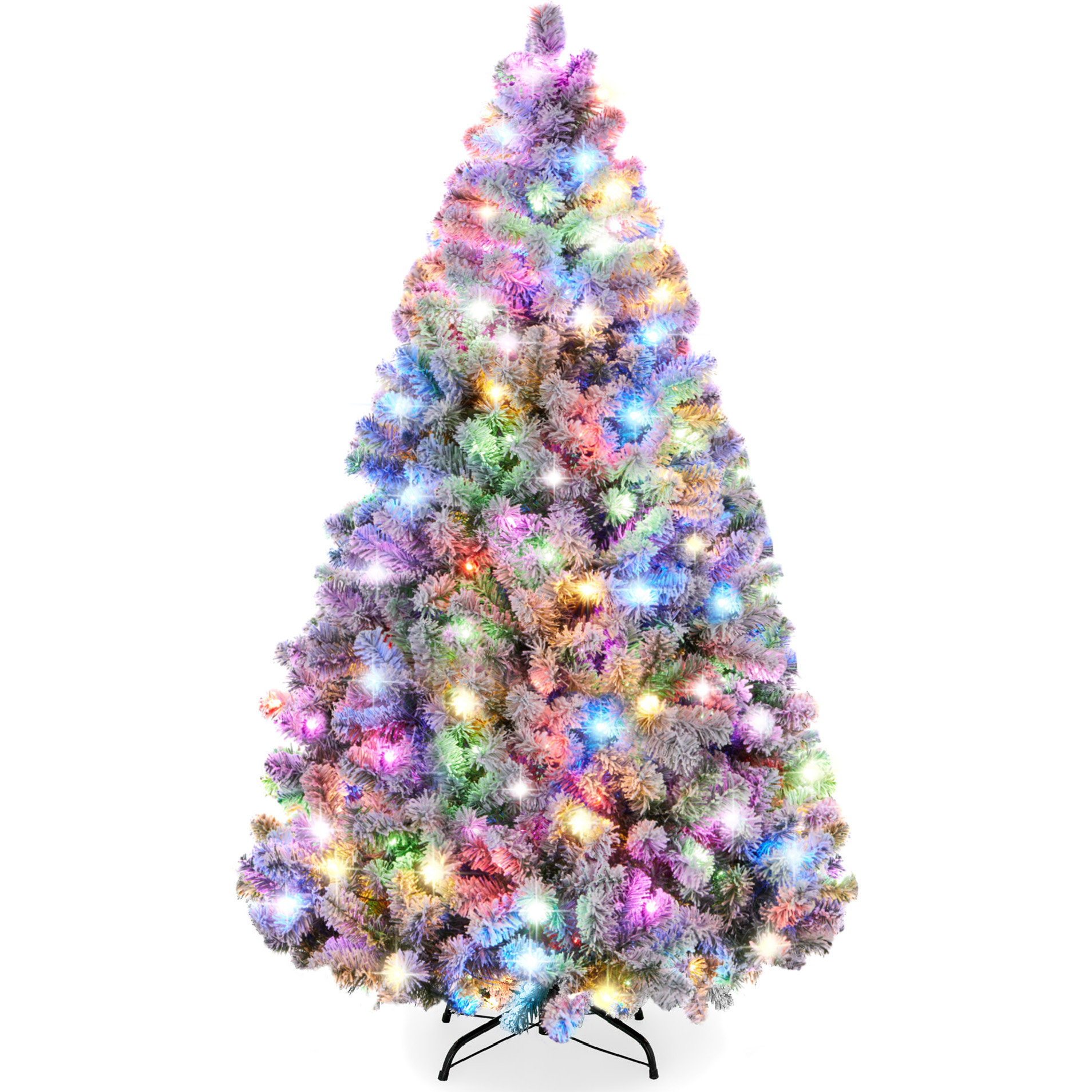 Irjat Green Fir Flocked/Frosted Christmas Tree The Holiday Aisle Size: 6