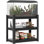 Paraic l 34 po de hauteur en acier-étagère réglable support de réservoir de poissons étagère support en métal robuste support d'aquarium 20 gallons