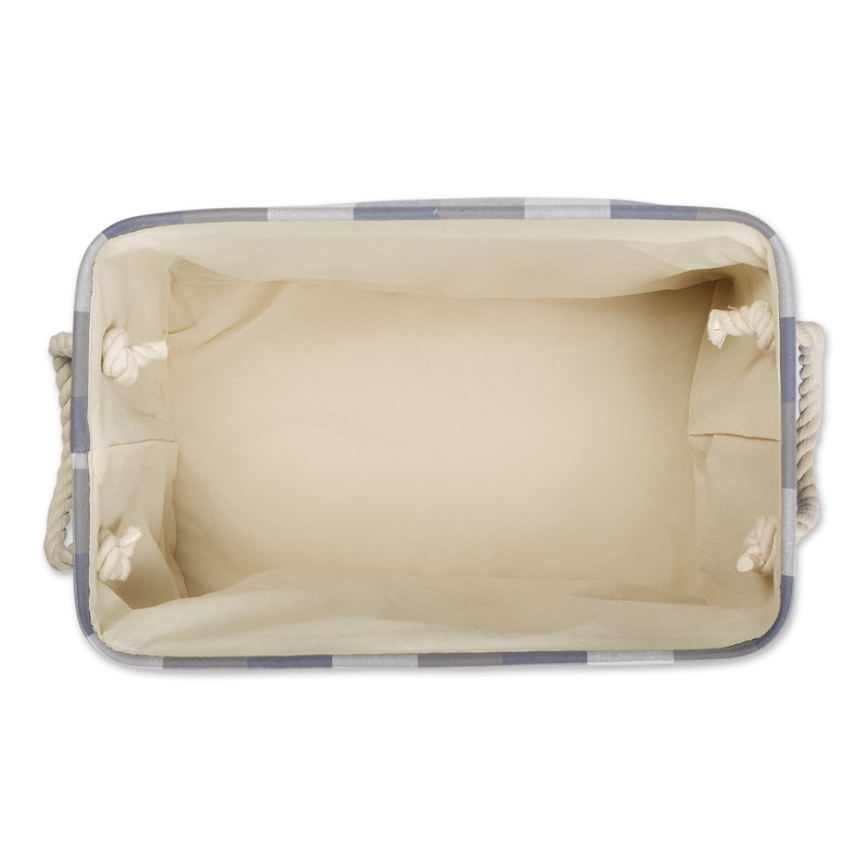 Bac en tissu, H 12 po x l 10 po x P 16 po, Bleu français