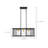 Alliona 4 - Light Dimmable Square / Rectangle Chandelier
