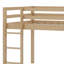 Lit simple mezzanine bas avec glissade, échelle, barrières de sécurité-2004822514