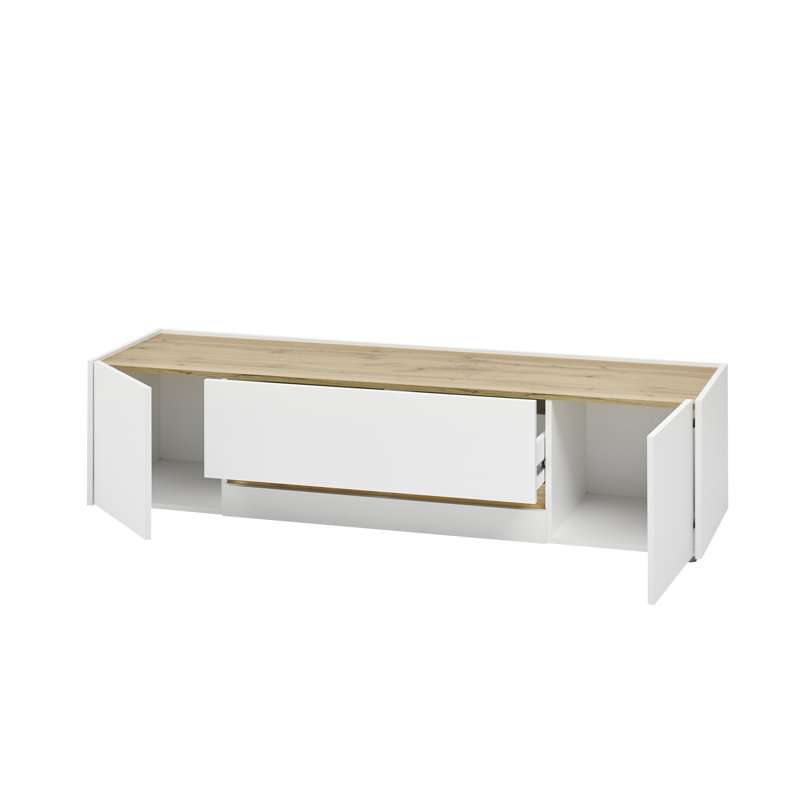 Alleghany Unfinished TV Stand for TVs up to 65", White