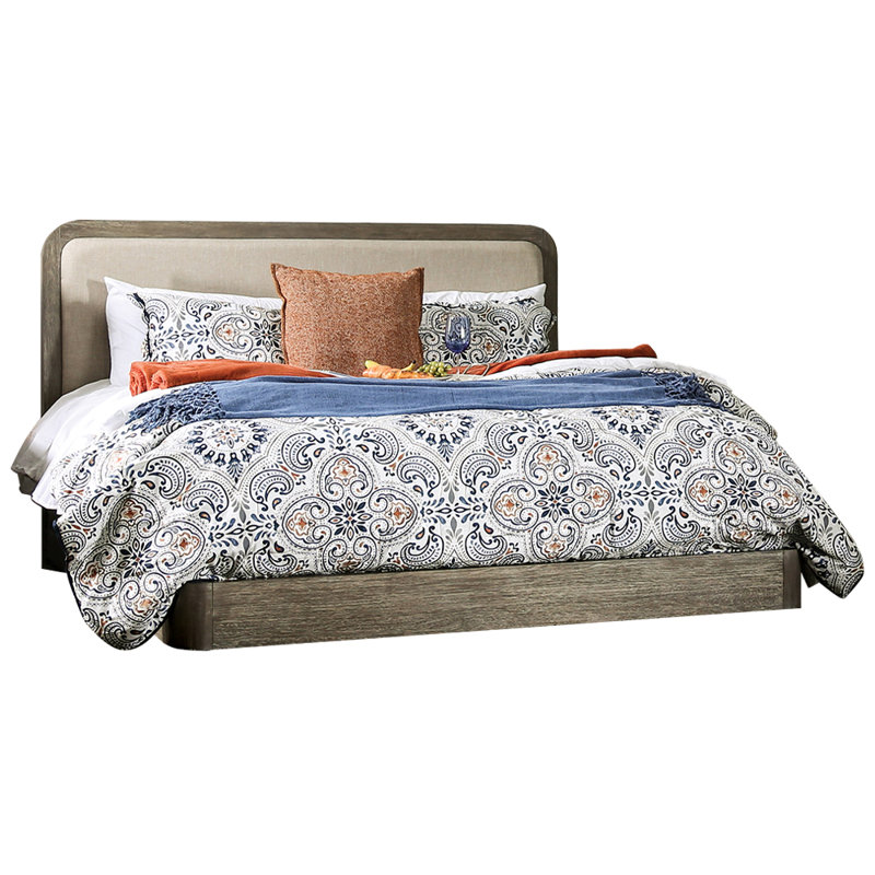 Lit plateforme avec matelas Dawnte, Grand