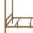 Contemporary Metal Four-Poster Bed Set Featuring Linen Upholstered Headboard-404071924-404071926