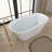 Bathtubs 51'' x 27.5'' Freestanding Soaking Acrylic Bathtub in Glossy White Contemporary Bathroom Stand Alone Tub