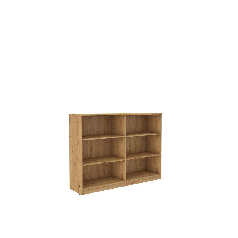 Girvin Standard Bookcase, Artisan Oak, 118cm H x 158cm W x 43.8cm D