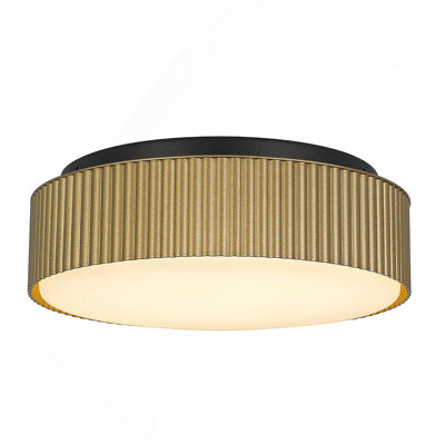 Plafonnier encastré à DEL 9 po en laiton
