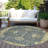 Machine Washable Indoor/Outdoor Xhevrie Blue Rug-580739155
