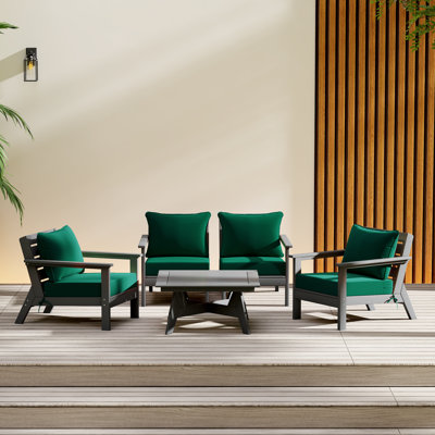 Ensemble de conversation à assise profonde 5 pièces