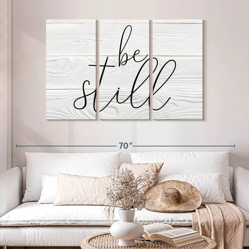 Tergel Be Still Typography I, 32" H x 50" W