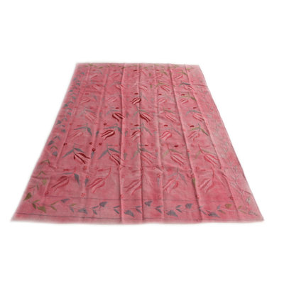 Tapis rose 5 x 8