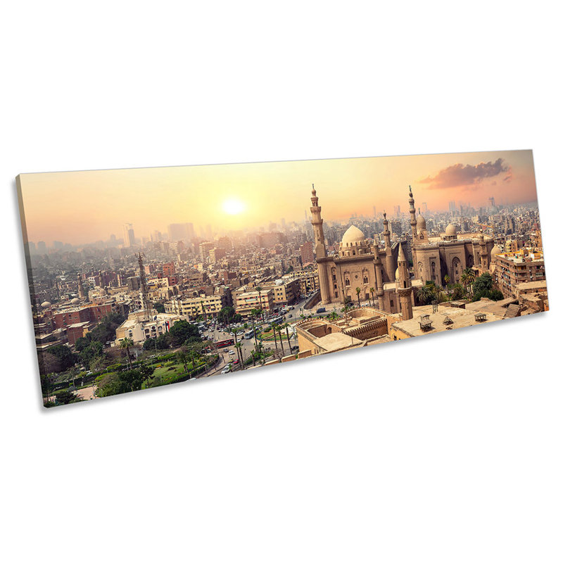 Mosque-Madrassa Sultan Hassan - Wrapped Canvas Print, 30.48cm H x 91.44cm W