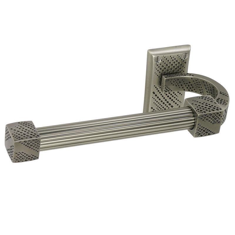 SUTTON TISSUE BAR LEFT, REEDED HANDLE; MUSEUM GOLD FINISH, Antique Brass