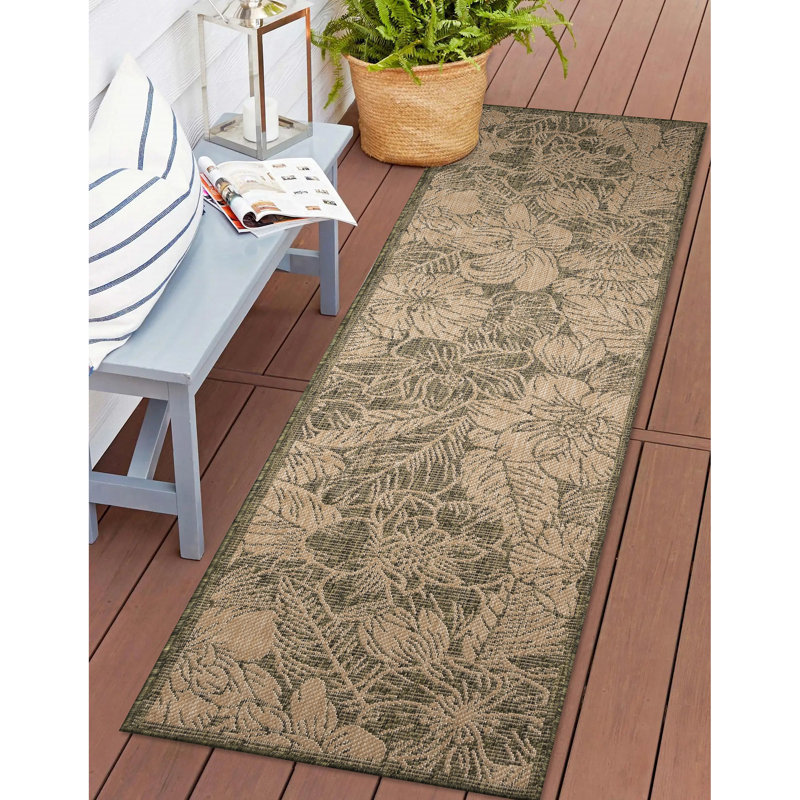 Tapis d'intérieur / extérieur Carmel, Tapis de couloir 1 pi 11 po x 7 pi 6 po