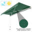 Symple Stuff 3cm W x 2.5cm D Green Cover Retractable Door / Window Awning