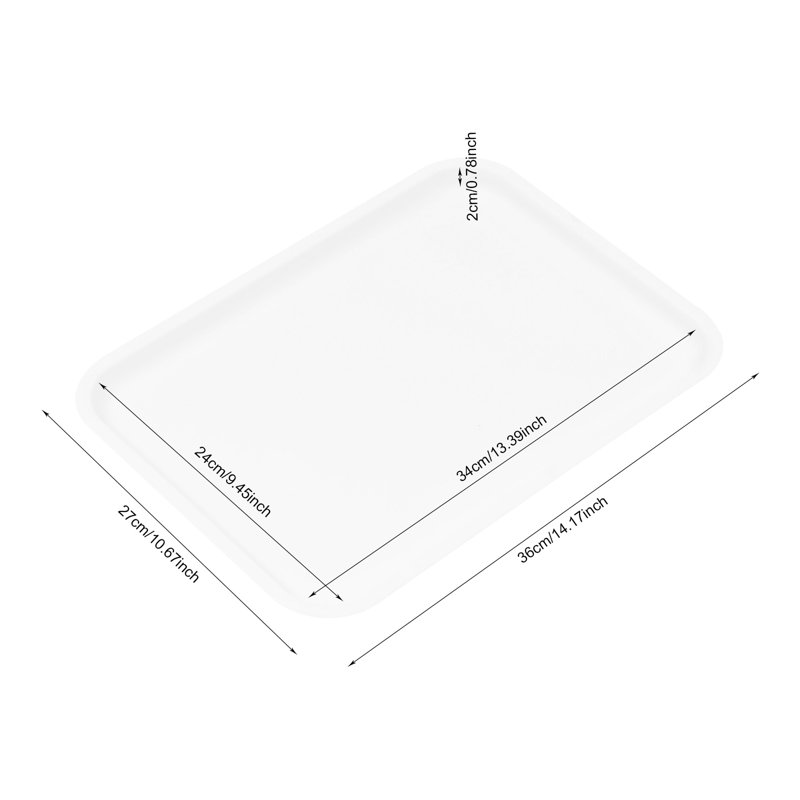 Wilfried Serving Tray, White