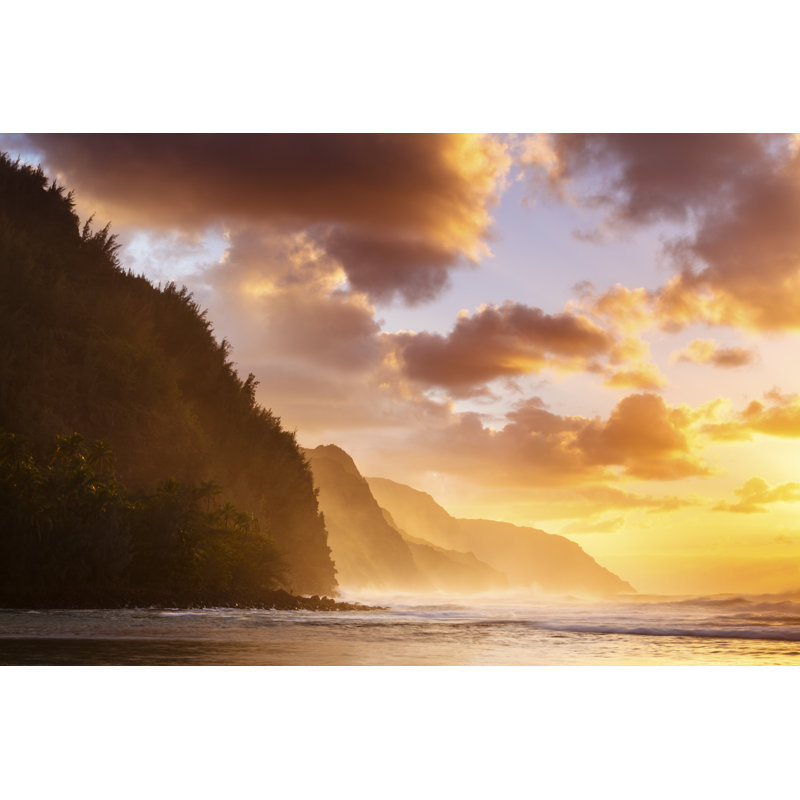 Spectacular Na Pali by GlowingEarth - Wrapped Canvas Print, 30cm H x 46cm W x 3.8cm D