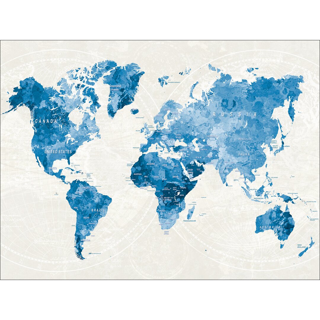 Leinwandbild Worldmap