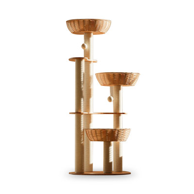 5 Tiers Cat Tree with Condons,Perch,Scratching Posts