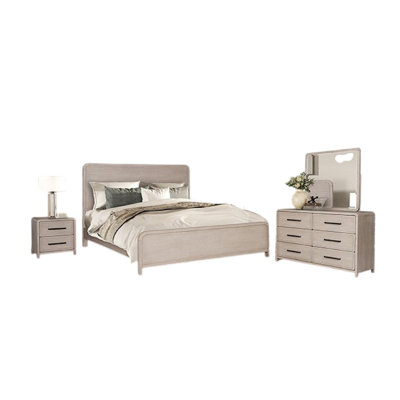 Ensemble de chambre avec grand lit 4 pièces Giva, chêne naturel beige Giva