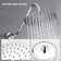 Shower System With 10" Rain Shower Head, 4 Function Adjustable Rain Dual Shower Head