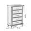 Armoire d'appoint en noyer massif