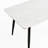Rectangular 1.6M Stone Dining Table With Strong Metal Base, White + Black Color, Sintered Tabletop, Heat Resistance, Easy Cleaning, Rounded Corner Design, For Room Decor Large Ceramic Top, - , To-863547514