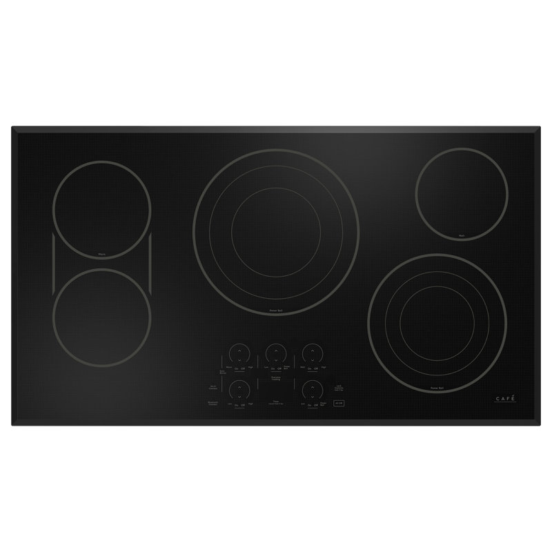 36.13" Electric Cooktop with 5 Elements, Black